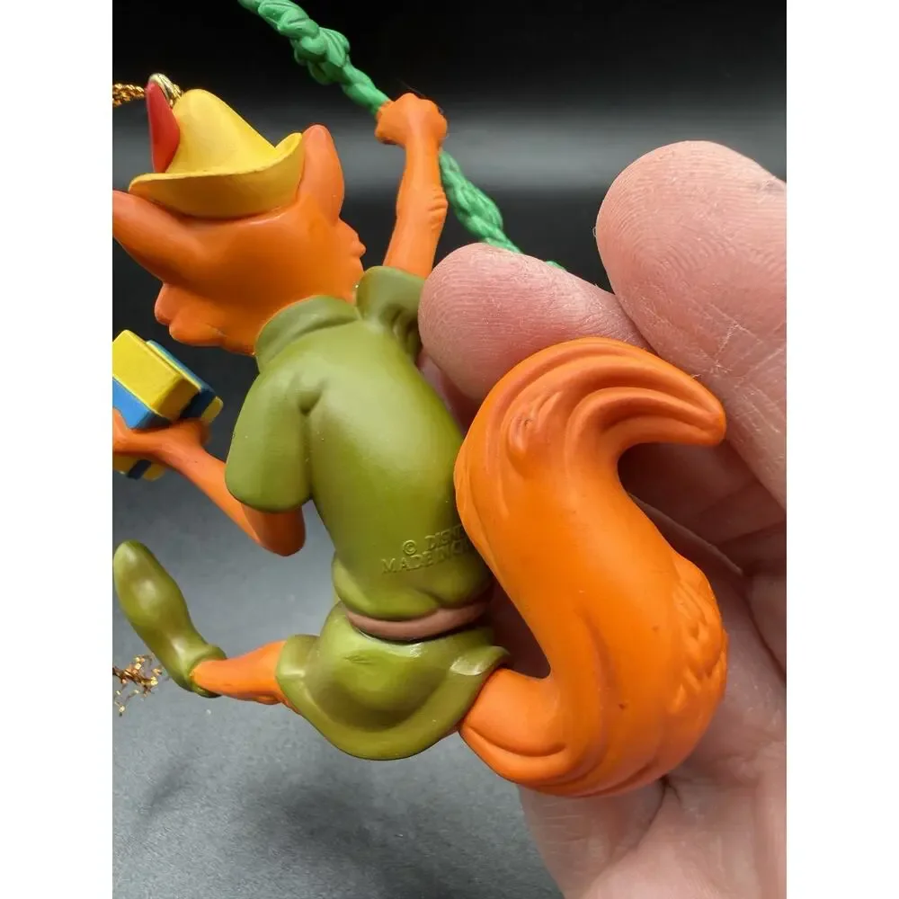 Vintage Disney Grolier Robin Hood Christmas Magic Ornament Fox Gift -Lo14